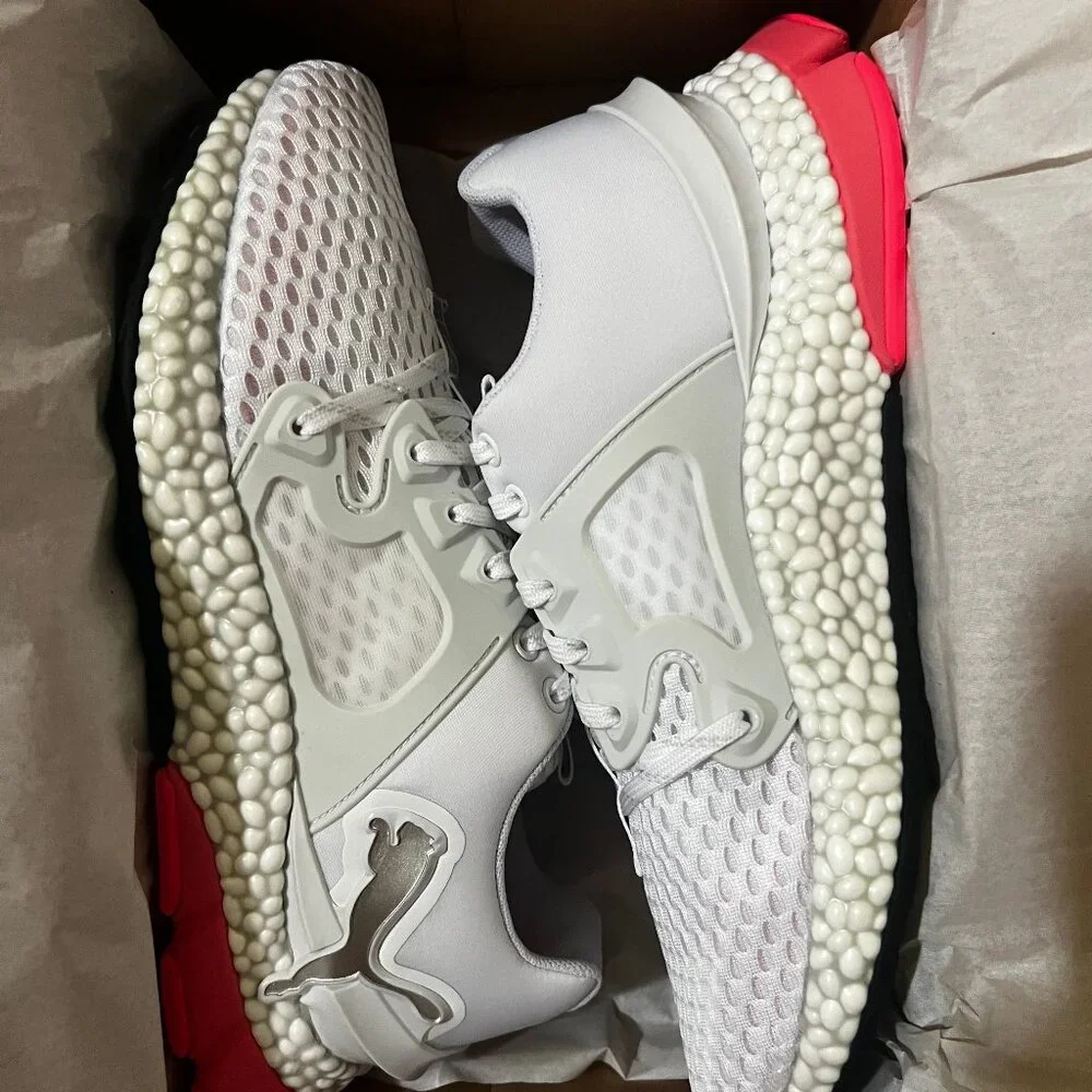 NIB PUMA Women 8.5‎ Hybrid Sky White Pink Yellow 192576-05
